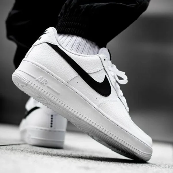 Premium Nike Air Force 1 White Black Shoes For Men (BSF1024)