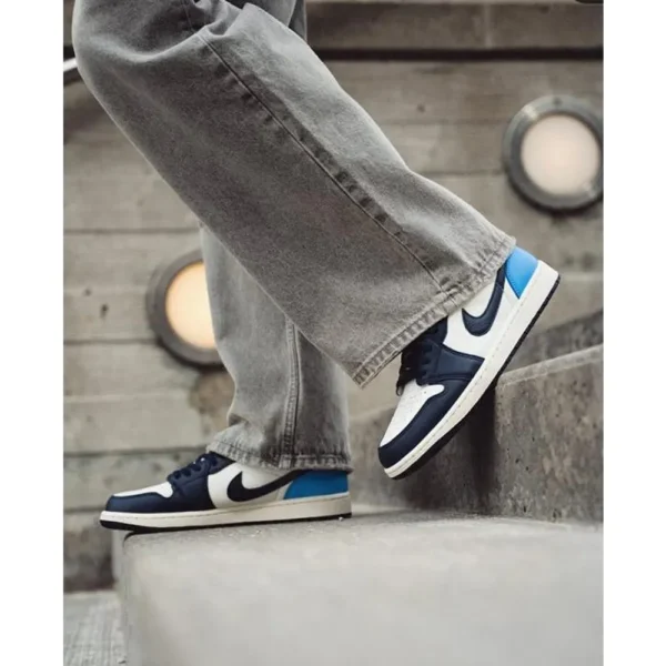 Premium Nike Air Jordan 1 Low Obsidian Blue Shoes For Men (SL661)