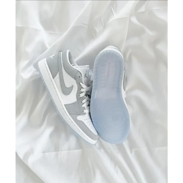 Premium Nike Air Jordan Retro 1 Low Wolf Grey Shoes For Men (SL679)