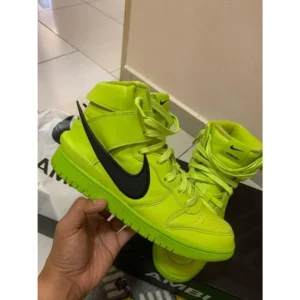 Premium Nike Ambush Dunk High Volt Green Shoes For Men (SL656)