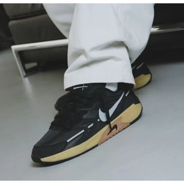 Premium Nike Jam Electric Black Gum Shoes For Men (FT495)