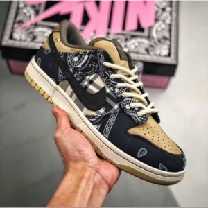 Premium Nike SB Dunk X Travis Scott Bandana Shoes With Og Box For Men (FT457)
