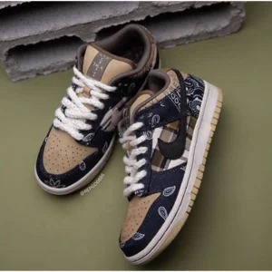 Premium Nike SB Dunk X Travis Scott Bandana Shoes With Og Box For Men (FT457)
