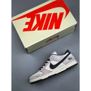 Premium Nike Stussy X Sb Dunk Low White Grey Shoes For Men (FT787)