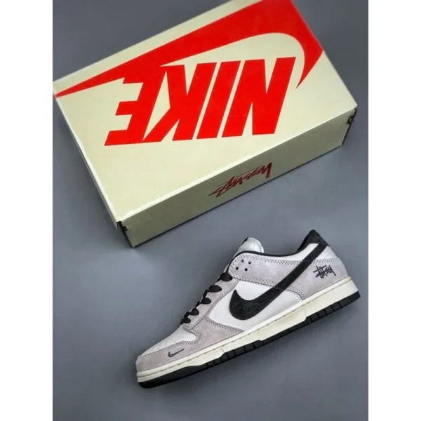 Premium Nike Stussy X Sb Dunk Low White Grey Shoes For Men (FT787)