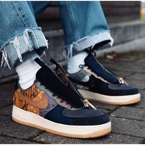 Premium Nike Travis Scott Cactus Jack X Air Force 1 Low Shoes For Men (BSF1022)