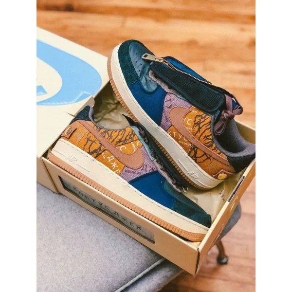 Premium Nike Travis Scott Cactus Jack X Air Force 1 Low Shoes For Men (BSF1022)