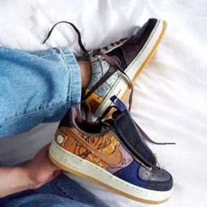 Premium Nike Travis Scott Cactus Jack X Air Force 1 Low Shoes For Men (BSF1022)
