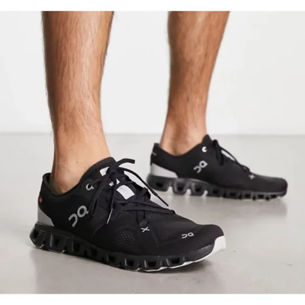 Premium On Cloud X 3 Running Trainers in All Black Shoes For Men (FT486)