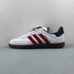 First Copy Adidas Samba Og Core White Victory Red Shoes For Men (CSO1837)