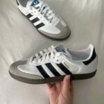 First Copy Adidas Samba Og White Black Shoes For Men (FT1121)