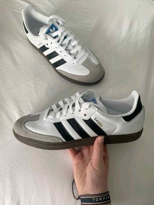 First Copy Adidas Samba Og White Black Shoes For Men (FT1121)