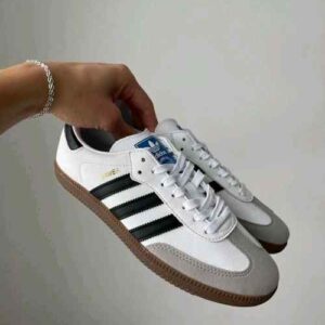 First Copy Adidas Samba Og White Black Shoes For Men (FT1121)