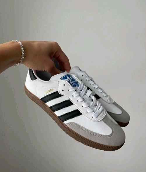First Copy Adidas Samba Og White Black Shoes For Men (FT1121)