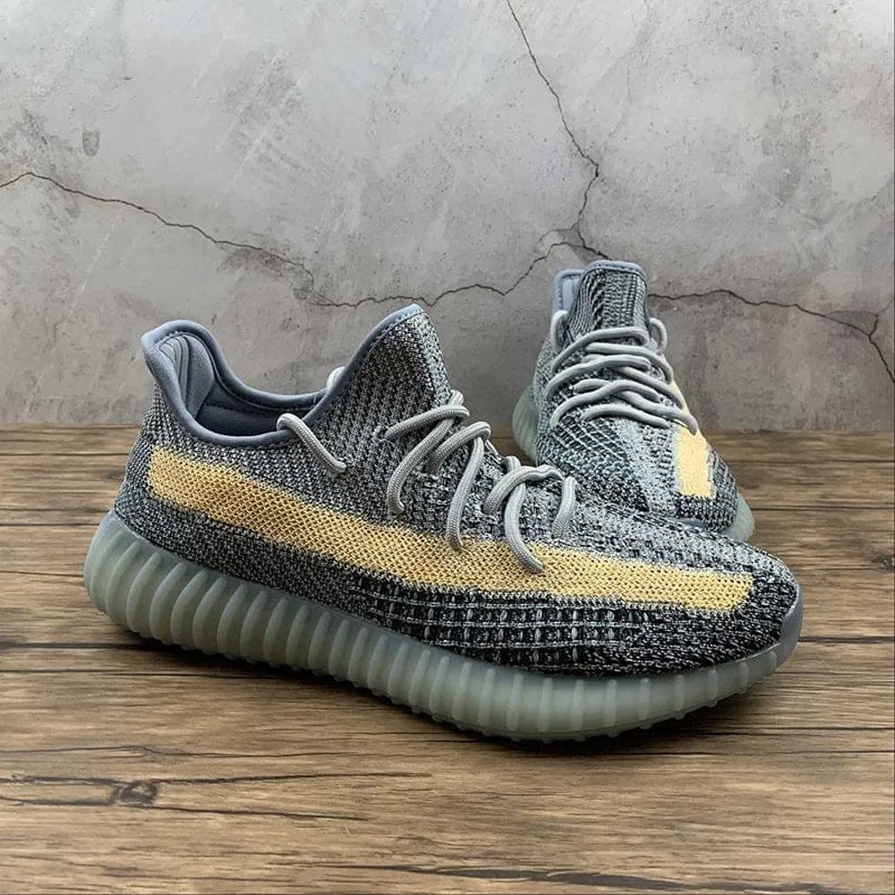 First Copy Adidas Yeezy 350 V2 Ash Blue Shoes For Men (CSO1877)