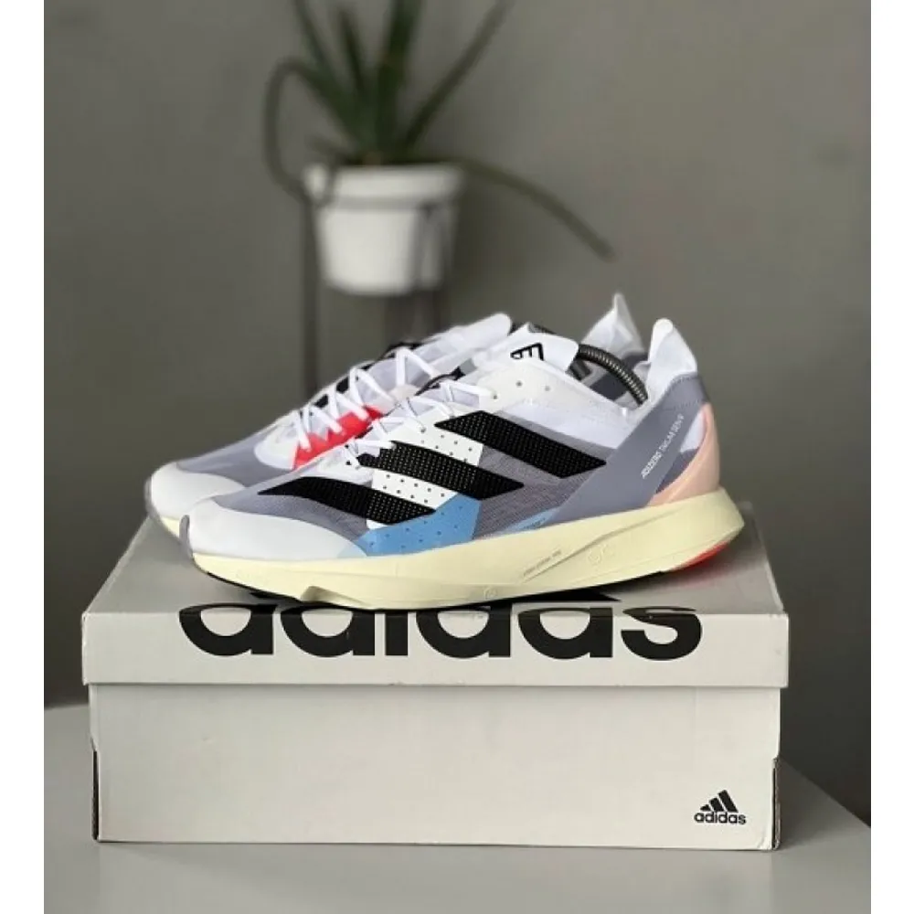 First Copy Adizero Takumi Sen 9 White Grey Black Shoes For Men (CSO1868)