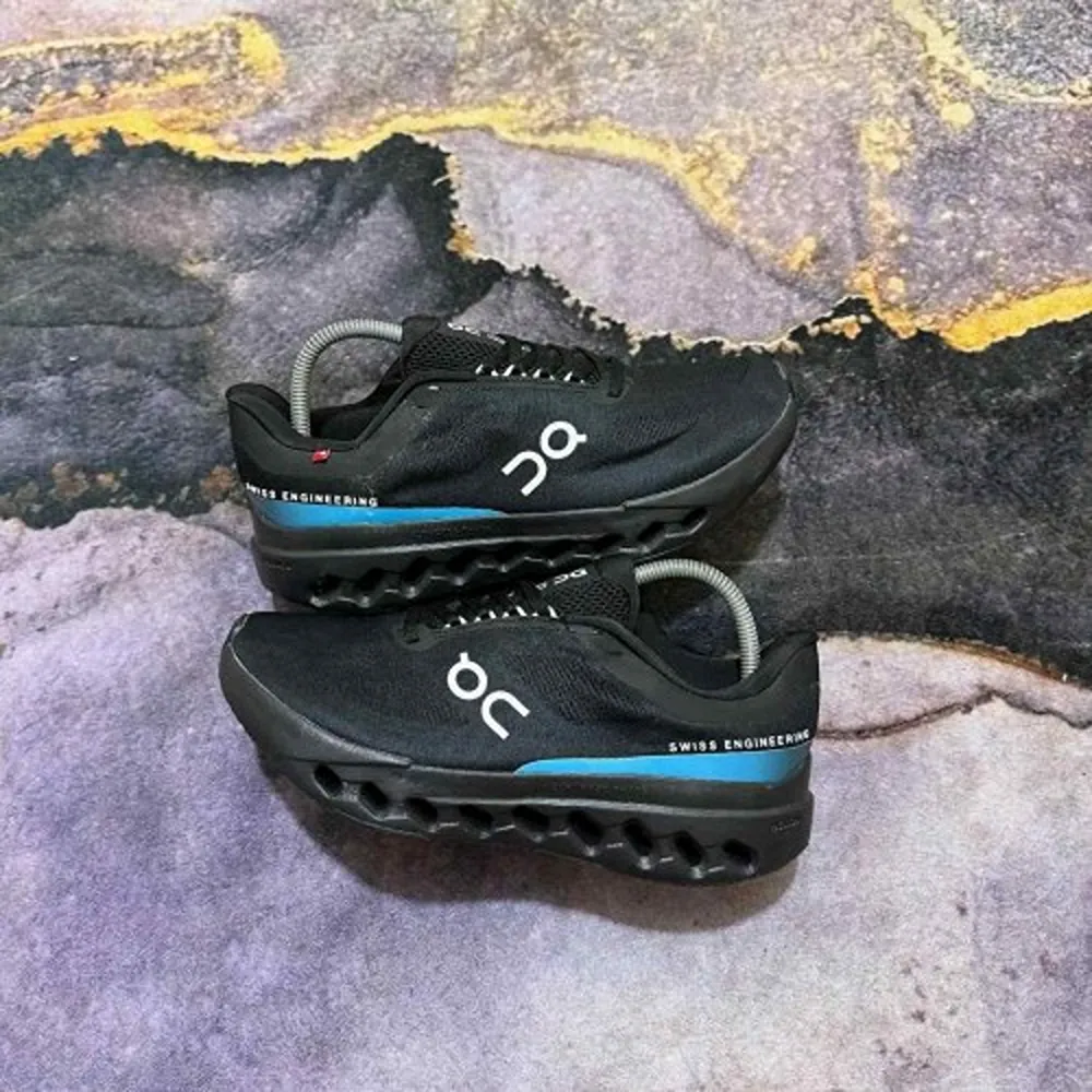 First Copy On Cloudspark Running Black Blue Shoes For Men (FT1154)