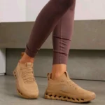 First Copy On Running X Loewe Cloudtilt Dark Sand Sneakers For Men (FT1142)