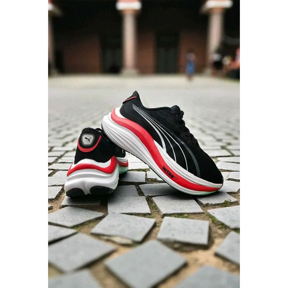 First Copy Puma Mag Max Nitro Black White Shoes For Men (FT1290)