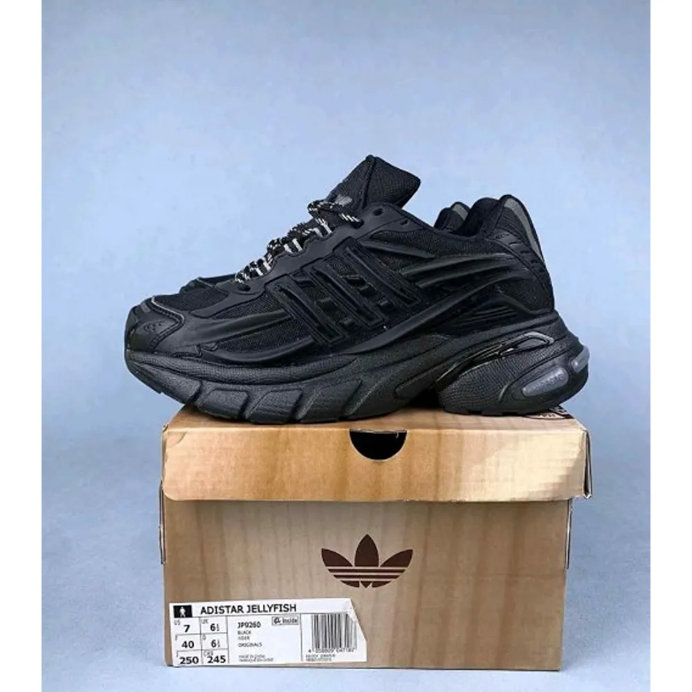 First Copy The Pharrell X Adidas Virginia Adistar Jellyfish Black Shoes For Men (FT1216)