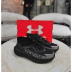 First Copy Under Armour Phantom 4 Strome Black Shoes For Men (BSF1042)