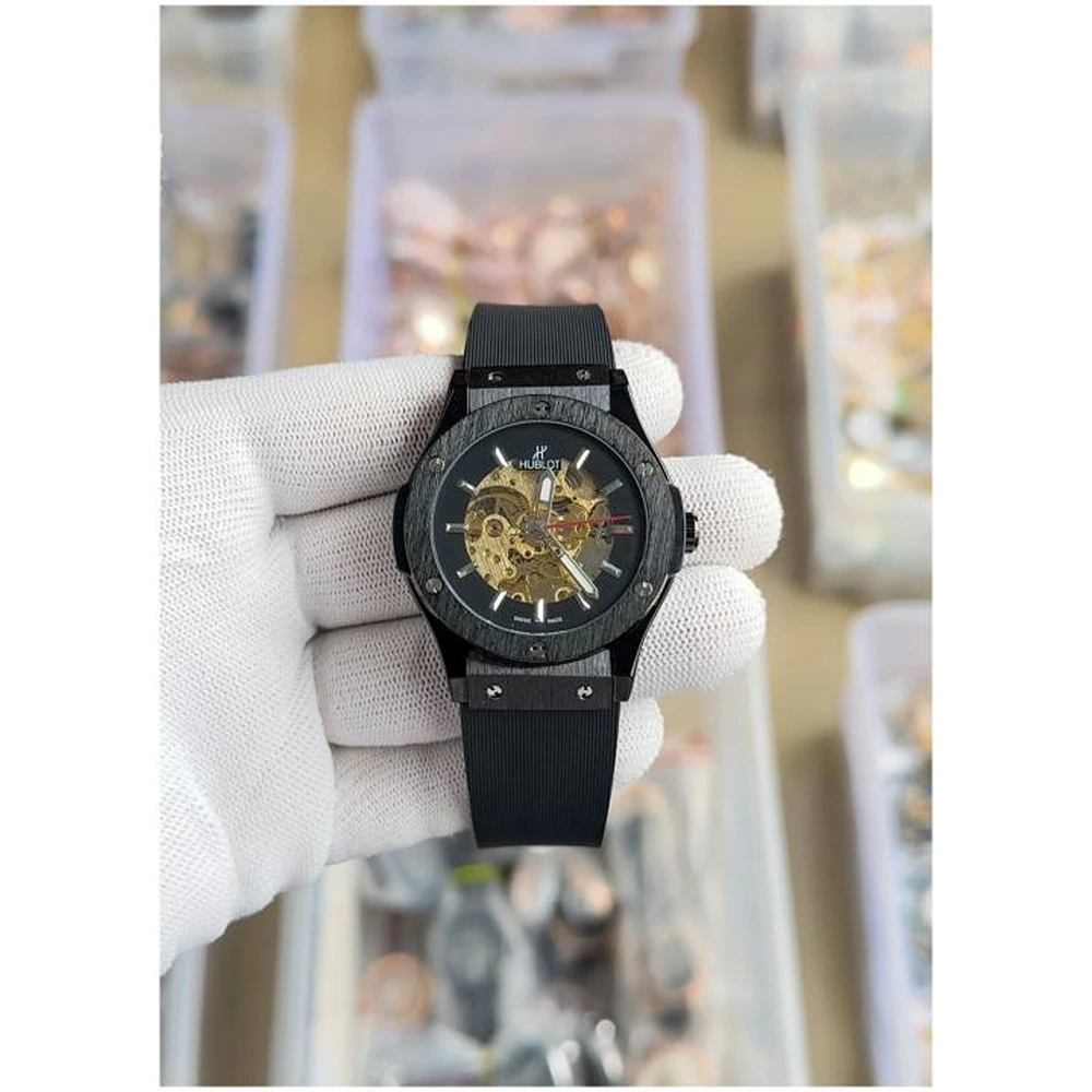 Hublot Big Bang Watch Automatic Silicon Belt For Men (SL782)