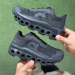 Premium On Cloudmonster Void All Black Shoes For Men (FT1157)