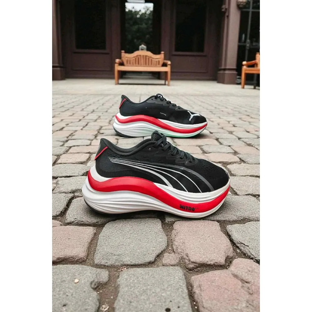 Premium Puma Mag Max Nitro Black White Shoes For Men (FT1290)