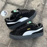 Premium Puma Suede Xl Black Silver Shoes For Men (CSO1886)