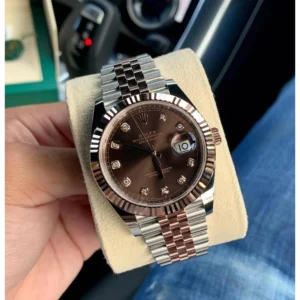 Rolex Oyster Watch Perpetual Date Just Diamond Working Like Automatic For Men (CSO1637)