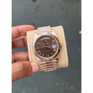 Rolex Oyster Watch Perpetual Day Date 40 Battery Working Like Automatic For Men (SL786)