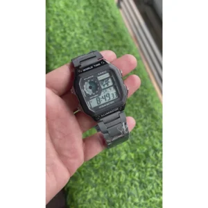 Stylish Casio Watch Full Black For Men (MGC123)