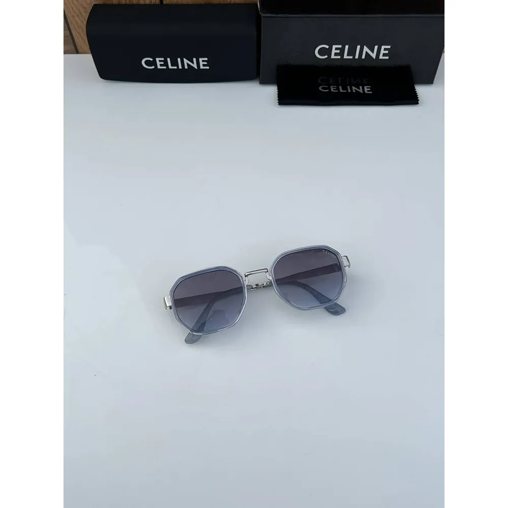 Stylish Celine Sunglasses Silver Blue (CSO1736) Stylish Celine Sunglasses Silver Blue (CSO1736)