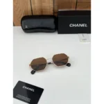 Stylish Chanel Sunglasses Gold Brown (CSO1752)