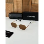 Stylish Chanel Sunglasses Gold Brown (CSO1752)