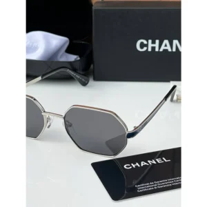 Stylish Chanel Sunglasses Silver Black (MGC103)