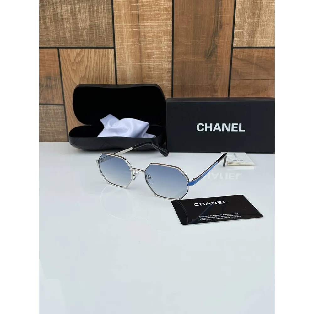 Stylish Chanel Sunglasses Silver Blue (CSO1764) Stylish Chanel Sunglasses Silver Blue (CSO1764)