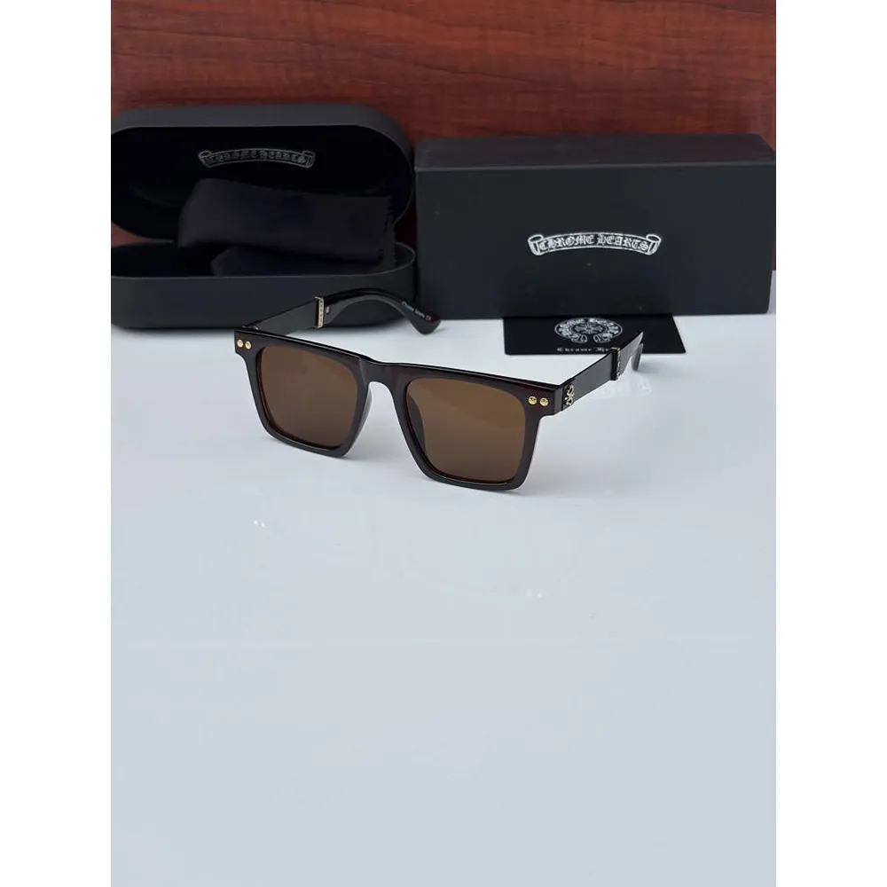 Stylish Chrome Heart Sunglasses Brown (CSO1797) Stylish Chrome Heart Sunglasses Brown (CSO1797)