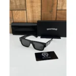 Stylish Chrome Sunglasses Heart Black (CSO1734)