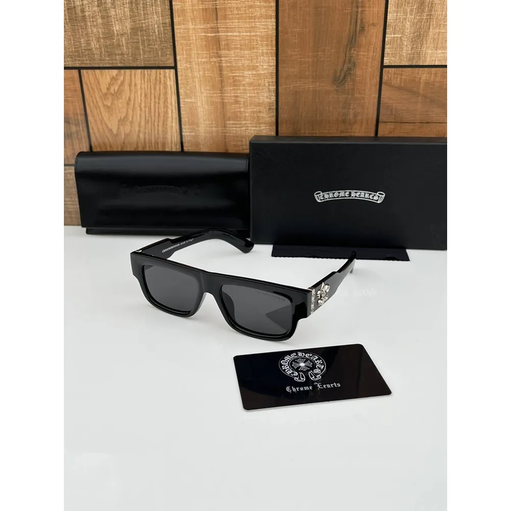 Stylish Chrome Sunglasses Heart Black (CSO1734) Stylish Chrome Sunglasses Heart Black (CSO1734)