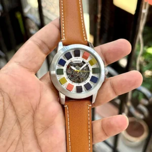 Stylish Fossil Grand Multi Skeleton Watch For Men (LAB1578)