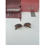 Stylish Miu Miu Sunglasses Golden Brown (CSO1772)