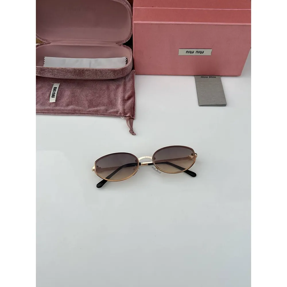 Stylish Miu Miu Sunglasses Golden Brown (CSO1772)