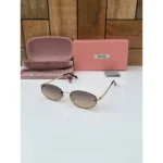 Stylish Miu Miu Sunglasses Golden Brown (CSO1772)