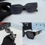 Stylish Off White Sunglasses Full Black (CSO1739)