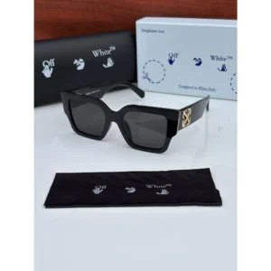 Stylish Off White Sunglasses Full Black (CSO1739)