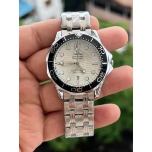Stylish Omega Watch Silver White For Men (MGC145)