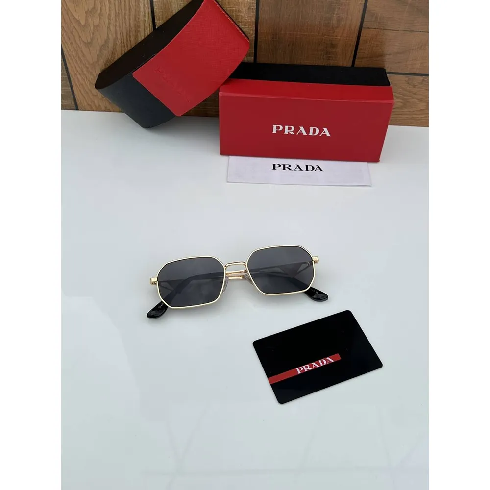 Stylish Prada Sunglasses Gold Black (CSO1713) Stylish Prada Sunglasses Gold Black (CSO1713)