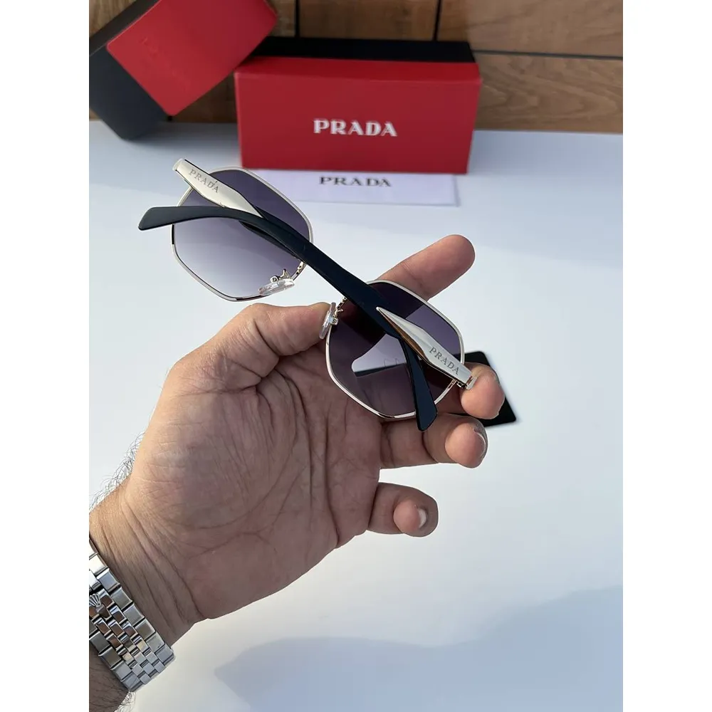 Stylish Prada Sunglasses Gold Black (CSO1812) Stylish Prada Sunglasses Gold Black (CSO1812)