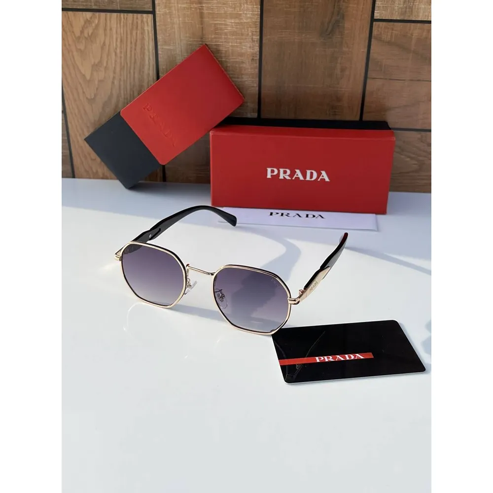 Stylish Prada Sunglasses Gold Black (CSO1812) Stylish Prada Sunglasses Gold Black (CSO1812)
